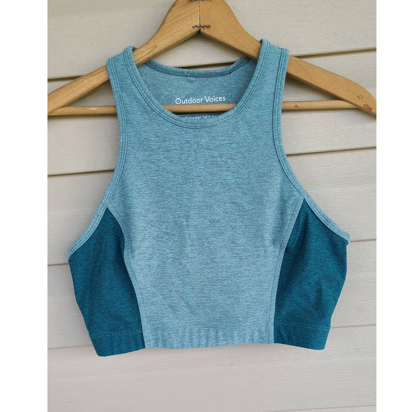 Madewell Outdoor‎ Voices Athletic Crop Tank Top Multi Color Small - Picture 1 of 3